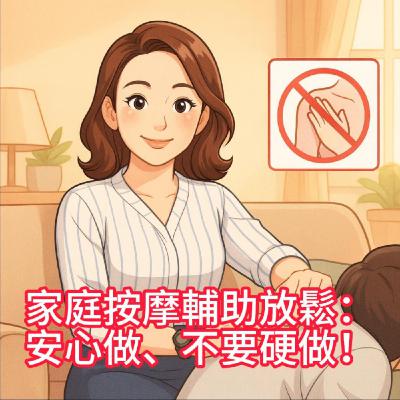 🌿 【家庭按摩輔助放鬆:安心做、不要硬做!】 🌿 【家庭按摩輔助放鬆:安心做、不要硬做!】