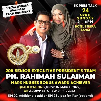 5K PT TALK : PT 20K MAK YANG RAHIMAH