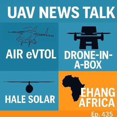 FAA eVTOL Approvals, Drone-in-a-Box Tech, HALE Solar UAVs, and EHang’s African Debut