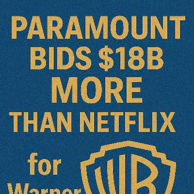 PARAMOUNT BIDS $18B MORE Than Netflix for Warner Bros! | Intel, Adobe = "AI LOSERS"? PARAMOUNT BIDS $18B MORE Than Netflix for Warner Bros! | Intel, Adobe = "AI LOSERS"?