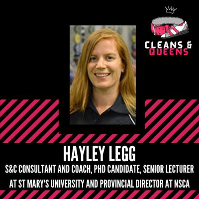 HAYLEY LEGG - Hayley Legg is a Strength and Conditioning Coach, PhD Candidate, Senior Lecturer and Provincial director for the NSCA HAYLEY LEGG - Hayley Legg is a Strength and Conditioning Coach, PhD Candidate, Senior Lecturer and Provincial director for the NSCA