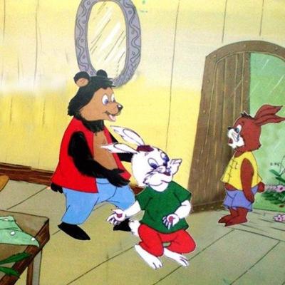 Bác gấu đen và hai chú thỏ