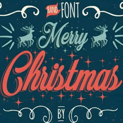 Font Merry Christmas
