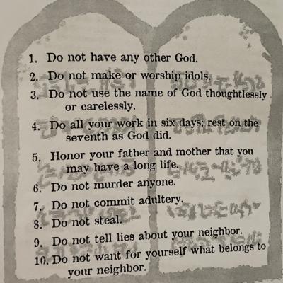 Bible Club Lesson 10 - God Gives the Law