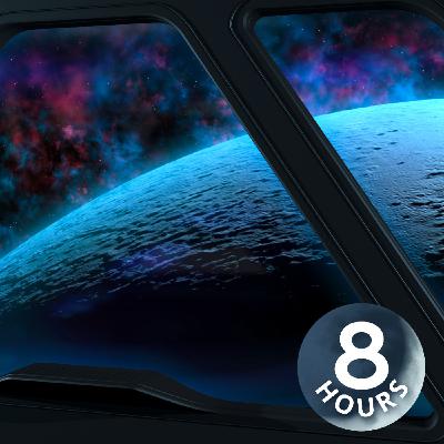 Weltraumklänge zum Schlafen oder Lernen | Raumschiff-Ambiente mit weißem Rauschen (8 Stunden)