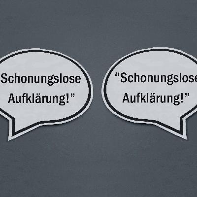 Kommentar zur Sprachverarmung - Sprechen in Schablonen, Denken in Schablonen?