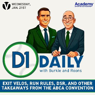 Exit Velos, Run Rules, DSR and Other Takeaways From The ABCA Convention [D1 Daily]
