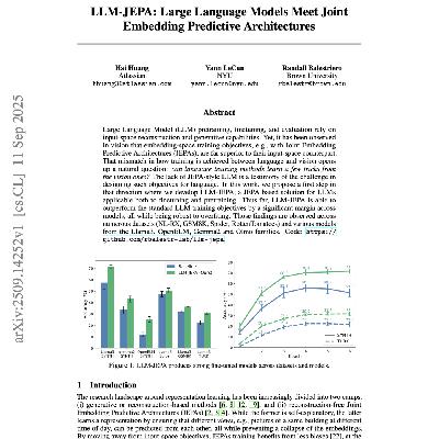 【第472期】LLM-JEPA:大语言模型联结嵌入预测架构 【第472期】LLM-JEPA:大语言模型联结嵌入预测架构