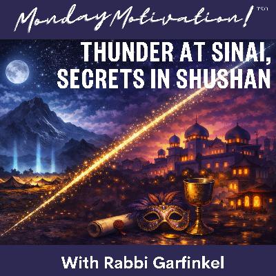 "MM- “THUNDER AT SINAI, SECRETS IN SHUSHAN!” Monday Motivation w/Rabbi Garfinkel 2-23-26