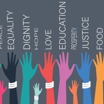Human Rights, LGBTQ+ Rights, Women Rights.