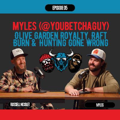 Midwest Legends Episode #5: Myles the "You Betcha Guy"— Olive Garden Royalty, Raft Burn & Hunting Gone Wrong