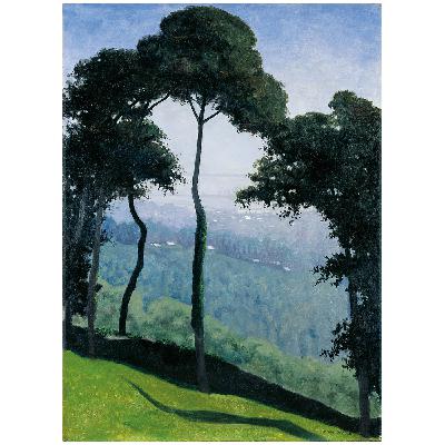 Félix Vallotton, Vue d’Honfleur, 1910