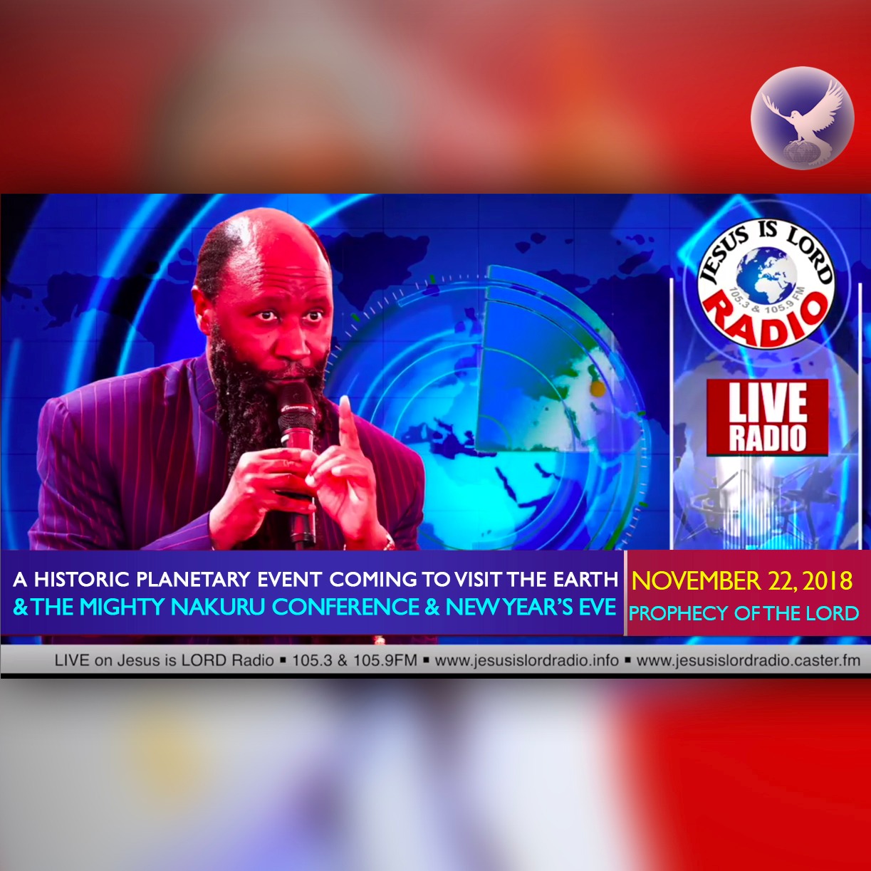 EPISODE 228 - 22NOV2018 - PROPHECY OF A HISTORIC PLANETARY EVENT COMING TO VISIT THE EARTH - PROPHET DR. OWUOR episode artwork