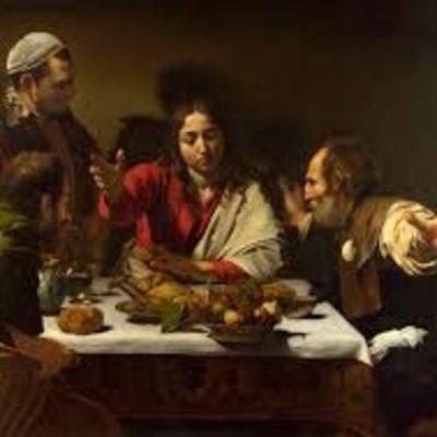 Libro: La cena de Emaús 1606 - Caravaggio
