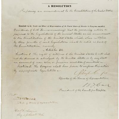 The 15th admendment.