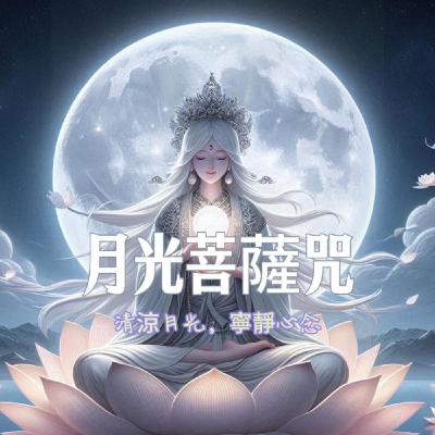 月光菩薩咒 1小時  Gekkō Bosatsu Ju (げっこうぼさつ)｜ 清涼月光 寧靜心念 ✧冥想 ✧淨心