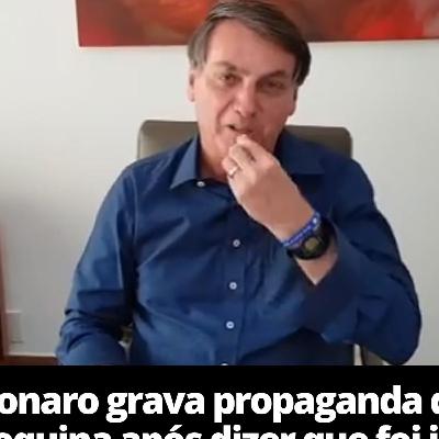 BOLSONARO FAZ PROPAGANDA DA CLOROQUINA DEPOIS DE EXAME DE COVID MOSTRAR POSITIVO