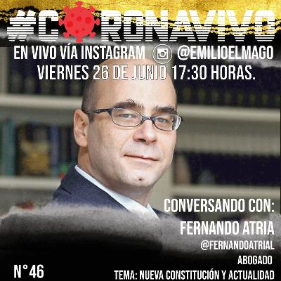 Fernando Atria en CoronaVivo de selección Fernando Atria en CoronaVivo de selección