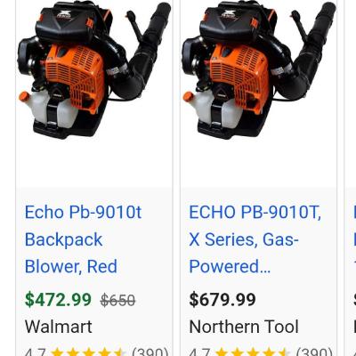 New Echo Backpack blower?