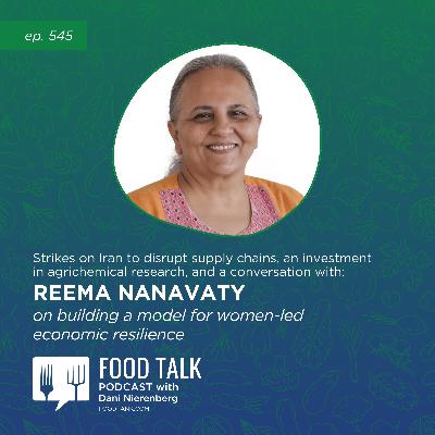 545. Strikes on Iran to Disrupt Supply Chains, an Investment in Agrichemical Research, and a Conversation with Reema Nanavaty on Building a Model for Women-Led Economic Resilience