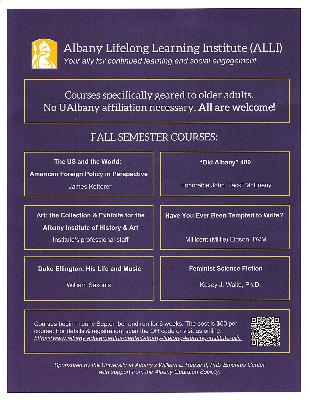 Albany Lifelong Learning Institute is growing in second year at the University at Albany