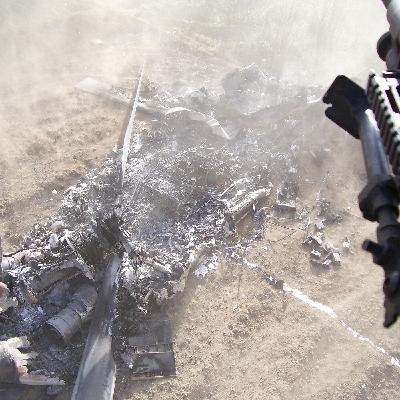 Surviving a helicopter crash...and a pitchfork