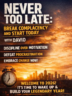 Never Too Late: Break Complacency and Start Today Never Too Late: Break Complacency and Start Today