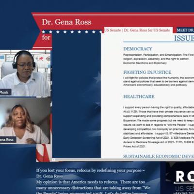 Ross for US Senate 2022 Campaign; “Let’s Talk about the Platform.”