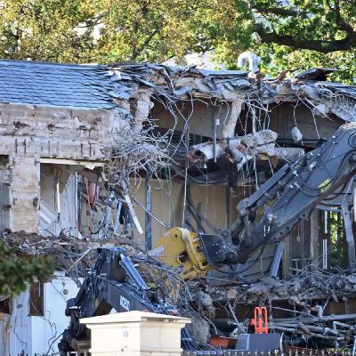 October 21, 2025 - Trump tears down part of White House East Wing without any apparent permission October 21, 2025 - Trump tears down part of White House East Wing without any apparent permission