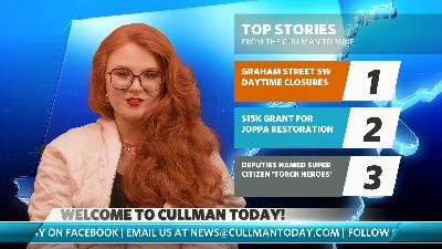 Street work on Graham, $15K Joppa grant, deputies named Torch Heroes Street work on Graham, $15K Joppa grant, deputies named Torch Heroes