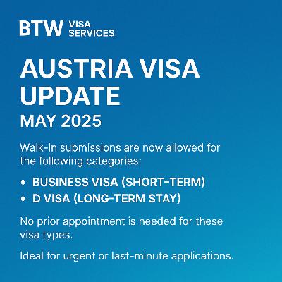 BTW Visa Services | Austria Visa Bulletin – May 2025 BTW Visa Services | Austria Visa Bulletin – May 2025