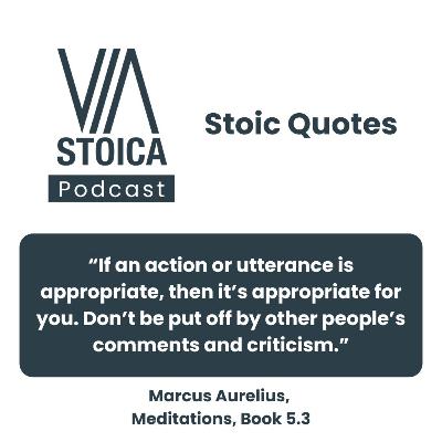 Stoic Quote: Courage to Act - Following Your Nature Despite Criticism Stoic Quote: Courage to Act - Following Your Nature Despite Criticism