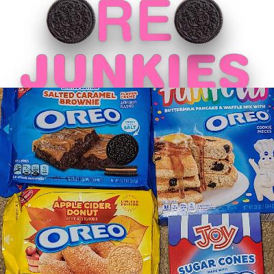 Episode 8: Salted Caramel Brownie Oreos & Apple Cider Donut Oreos Taste Tests; Oreo Pancakes, Oreo Ice Cream Cones, Stuffed Marshmallows Episode 8: Salted Caramel Brownie Oreos & Apple Cider Donut Oreos Taste Tests; Oreo Pancakes, Oreo Ice Cream Cones, Stuffed Marshmallows