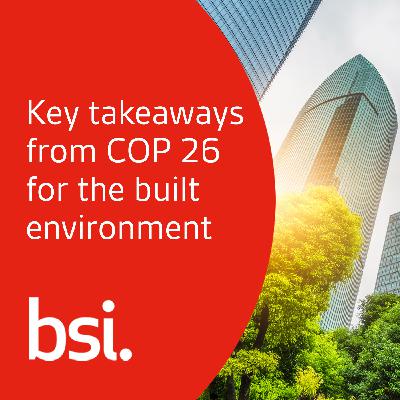 Key takeaways from COP 26 for the built environment