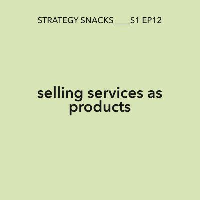 Selling services as products for knowledge workers