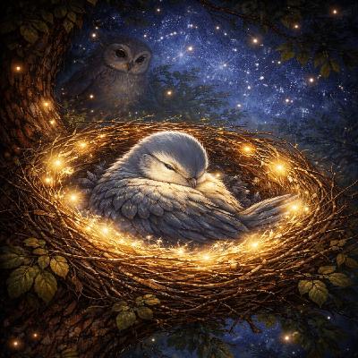 ⭐ Cuento infantil para dormir - El pájaro que miraba las estrellas ⭐