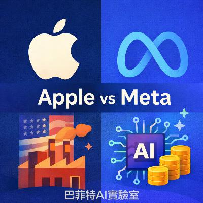 EP288 | 科技巨頭新佈局：Apple 供應鏈回防美國與 Meta 的 AI 戰略。 (說明欄中有連結)
