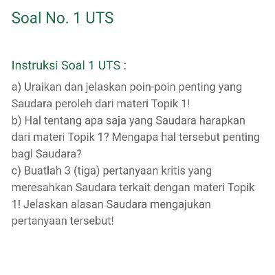 MOH KOSIM ( jawaban UTS soal 1 )