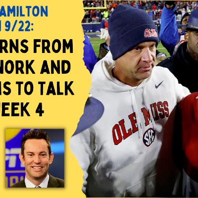 Scott Hamilton Show 9/22: Peter Burns from SEC Network and ESPN Joins to Talk CFB Week 4