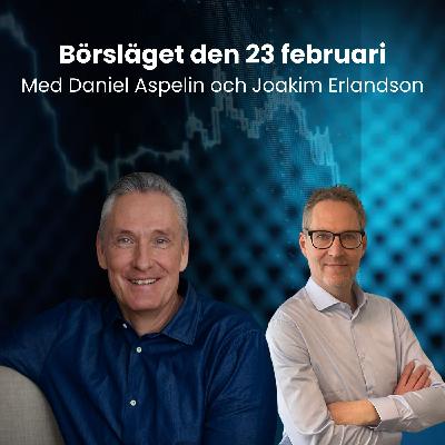 Börsläget 23 februari 2026 Börsläget 23 februari 2026