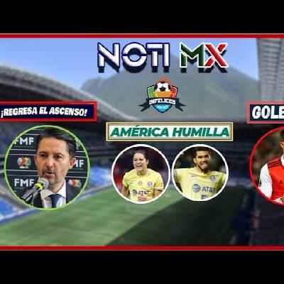 NOTIMX: MEXICANO AL BARCELONA - REGRESA DESCENSO Y ELIMINAN REPECHAJE AMÉRICA HUMILLA EN J4 NOTIMX: MEXICANO AL BARCELONA - REGRESA DESCENSO Y ELIMINAN REPECHAJE AMÉRICA HUMILLA EN J4