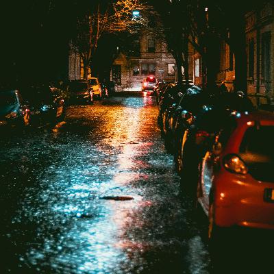 Midnight Calming Rain & Distant City Traffic: 8-Hour Soothing Rain for Relaxation, Studying & Sleep