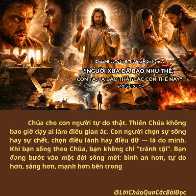 [15/02/2026] Lời Chúa Hôm Nay – Chúa Nhật Tuần 6 Thường Niên Năm A