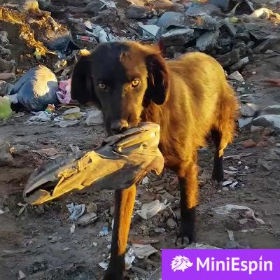 Su hogar era un basurero, y su juguete, un zapato viejo, este perrito era pura inocencia, pero no podían salvarle