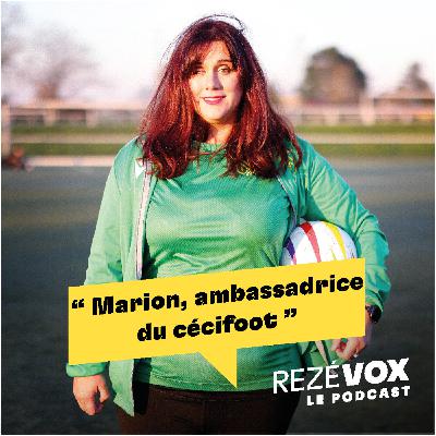 Marion, ambassadrice du cécifoot