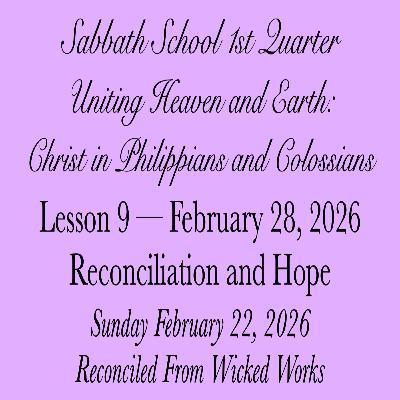 Reconciliation and Hope — Reconciled From Wicked Works
