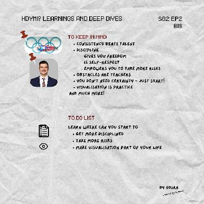 Move forward with consistency, discipline, and visualisation