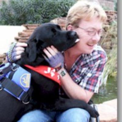 David and "Hawk", his Canine Companion David and "Hawk", his Canine Companion