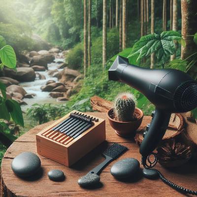 Hair Dryer and Kalimba Sound - Phon and Kalimba