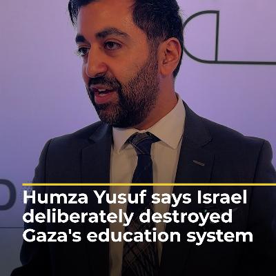 Humza Yusuf says Israel deliberately destroyed Gaza’s education system | AJ#shorts Humza Yusuf says Israel deliberately destroyed Gaza’s education system | AJ#shorts